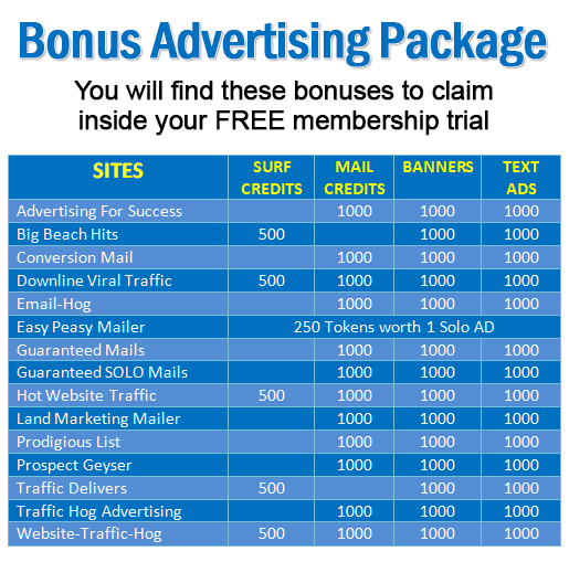 Bonus Advertising Package